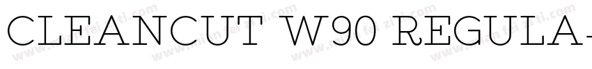 Cleancut W90 Regula字体转换